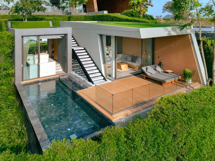 วิลล่าสระว่ายน้ำวิวทะเลริมชายหาด