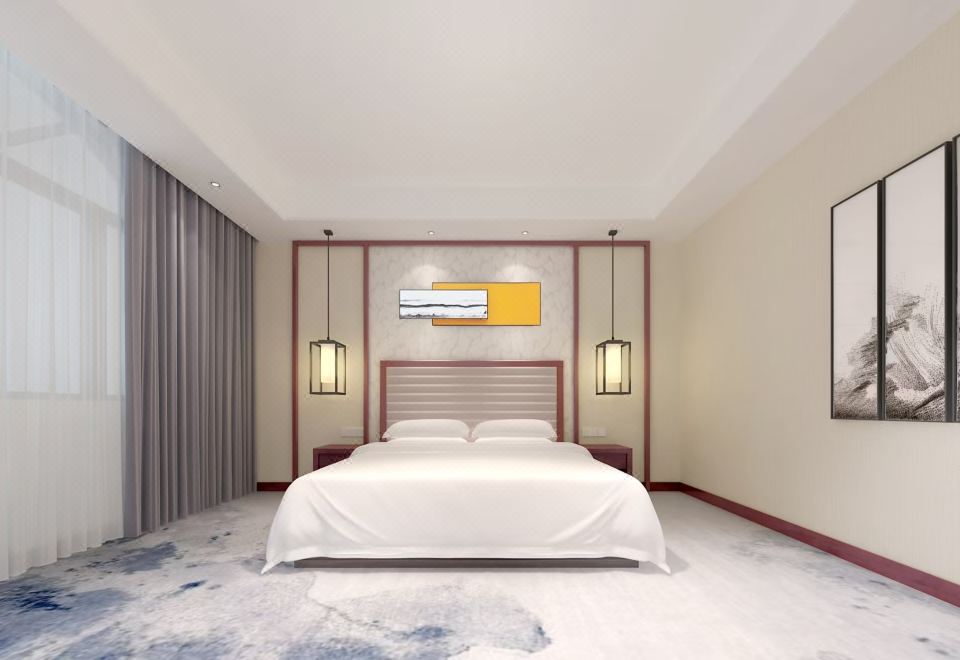 商務風尚大床房：靜謐山景+舒享大浴室