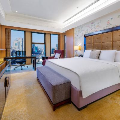 豪華大床房（悅享城景，妙夢深睡床墊） 北京萬達文華飯店優惠