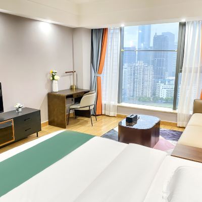 精品商務大床房【冰箱+洗衣機】 翰文國際公寓（廣州火車東站體育中心店）優惠