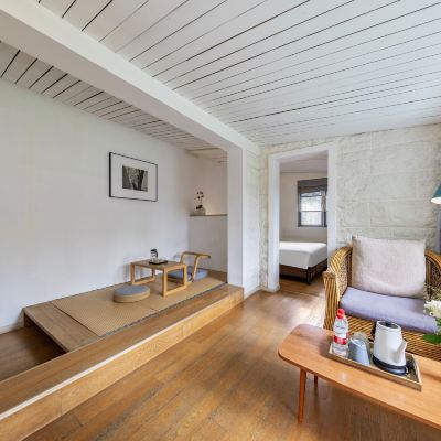 榻榻米露台大床房（茶歇空間+大冰箱） 深圳6號花園酒店優惠