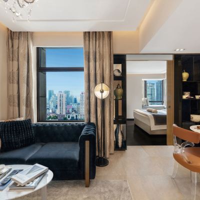 藝閣豪華一居套房 | 獨立空間+廚房+洗烘一體機+衞洗麗 上海御錦軒凱賓斯基全套房酒店優惠