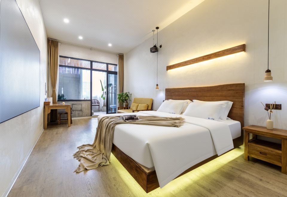 禧山Zephyr Springs｜花园私汤影院度假美宿（青城山高铁站店）Queen Room