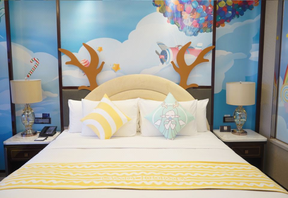 糖果飞屋上下铺滑梯房