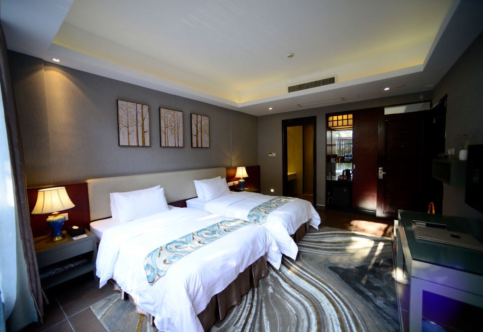 半山别墅花园双床房|独立温泉池