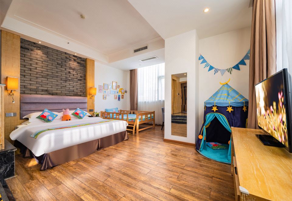 巴蜀风情家庭亲子房（雨淋顶喷+乾湿分离）