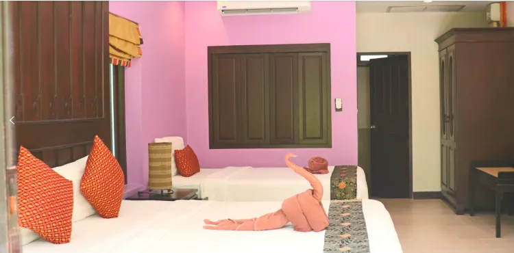 ห้องซูพีเรียสำหรับสามท่านพร้อมวิวสวน