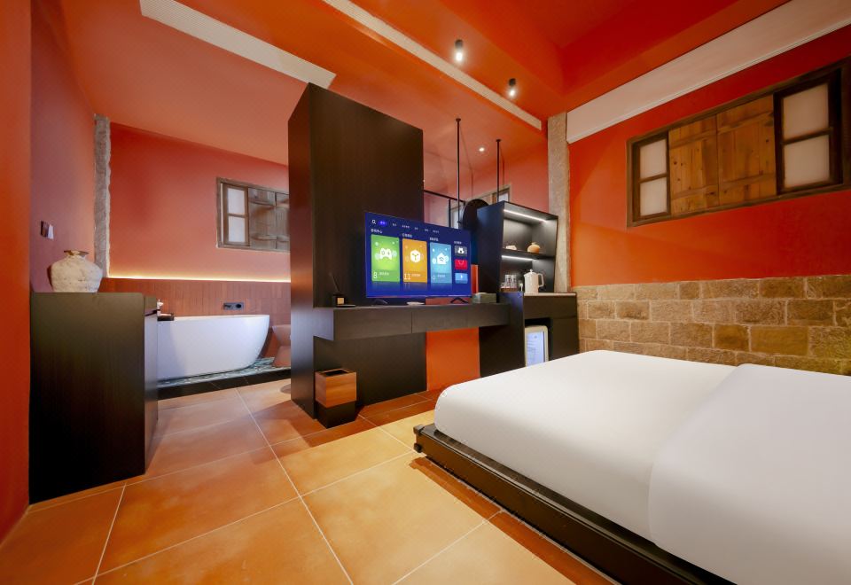 毋望·南洋浴缸大床房｜深睡枕+零壓床+恩仕衞浴+戴森