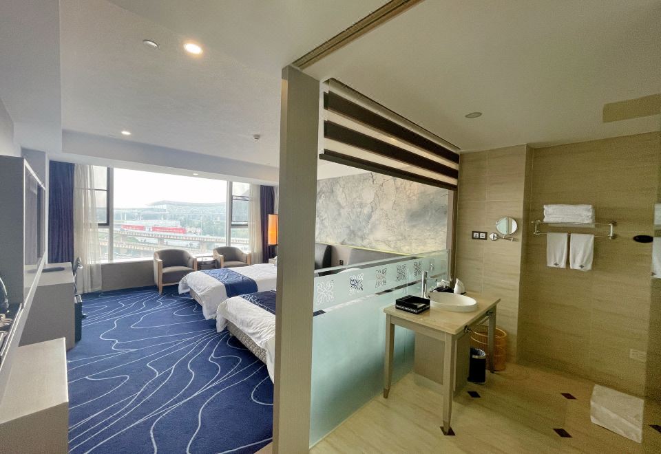 静谧.沉香双床房『客运大楼景观+鹅梨帐中香』