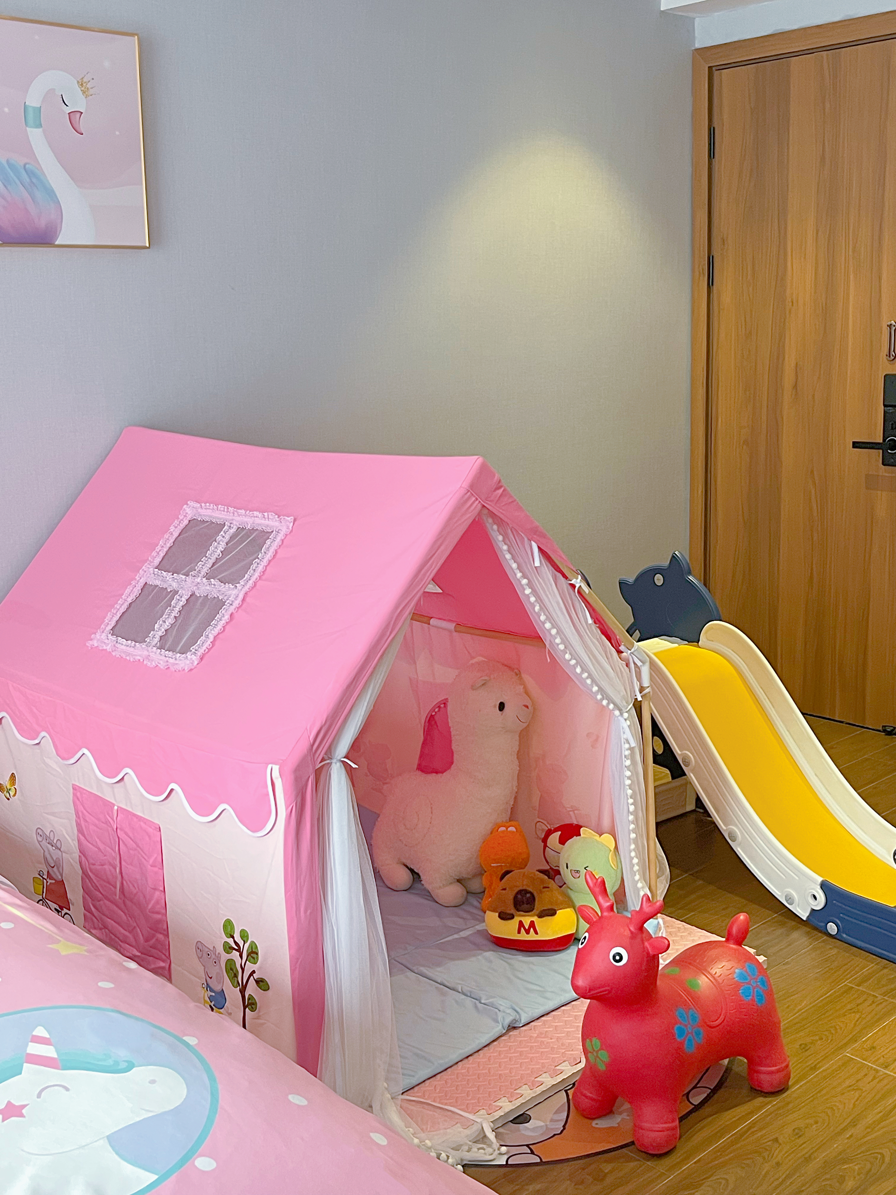 Xianchuang Hotel园景亲子套房+园林景观+小童滑梯+小童帐篷+mini吧