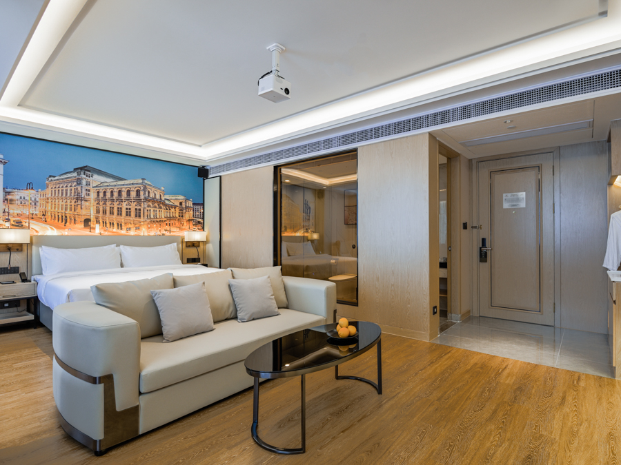 百寸巨幕影音房【vip视频投屏+超大空间+Coffee机】