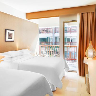 2 Double Beds, Lagoon View, Guest Room Four Points by Sheraton Bali, Kuta Promo Code