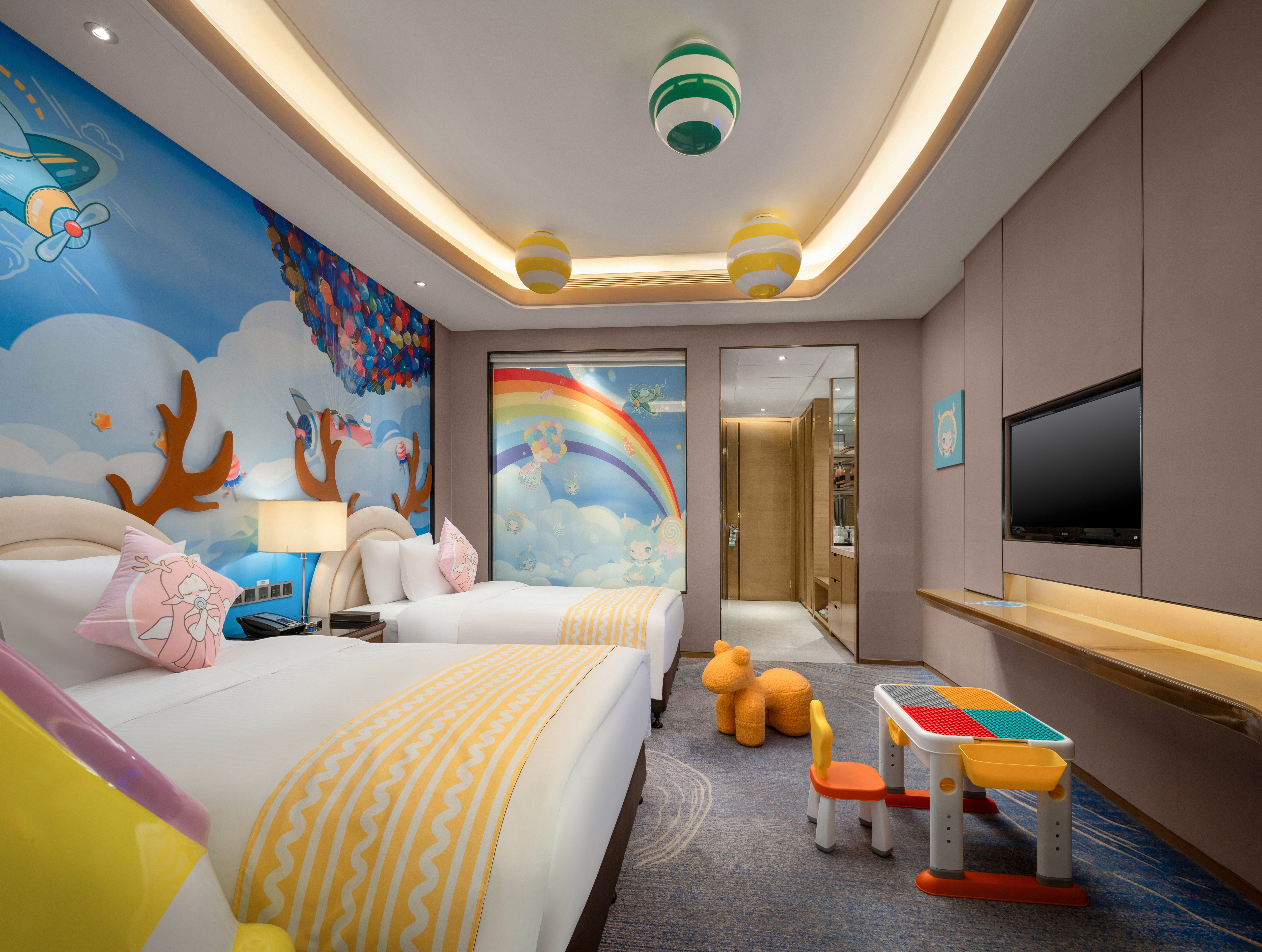 糖果飞屋主题双床房（俏皮鱼嘴）