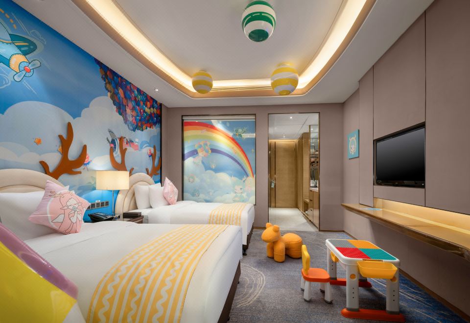 糖果飞屋主题双床房（俏皮鱼嘴）