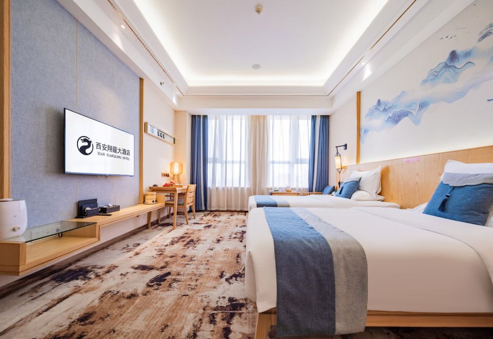 尊享·豪华双床房-明窗+电动窗帘