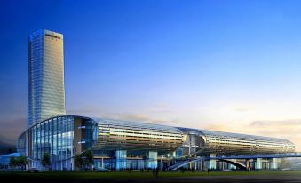 A rendering depicts the newest building in Munich, located at 1025 at Home·NEO Hotel (Guangzhou Exhibition Center Pazhou Metro Station)