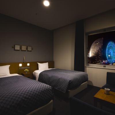 禁菸高級雙床房 ① 帶夜景 橫濱櫻木町華盛頓飯店優惠