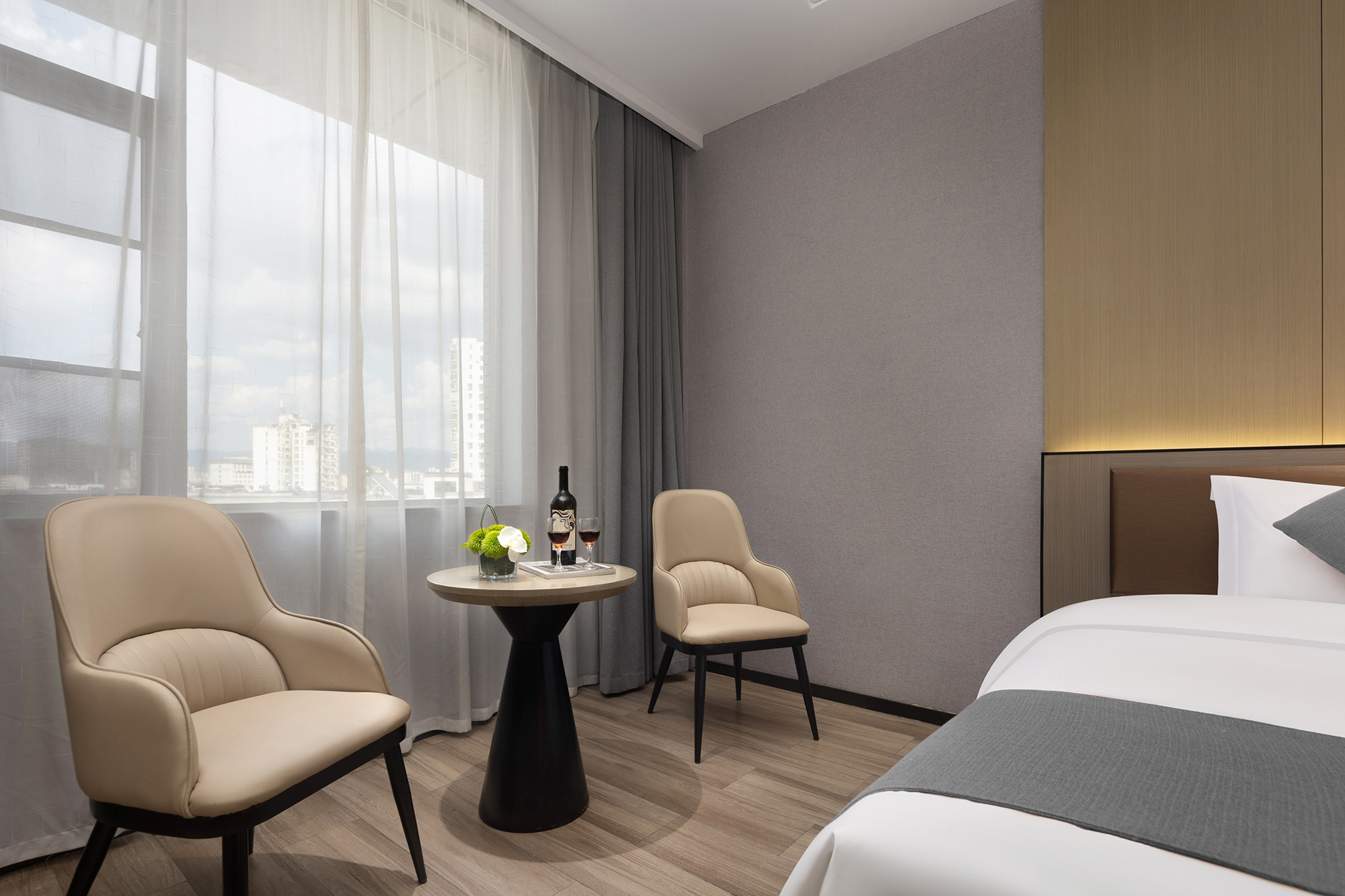 『智雅』影音雙床房（智能馬桶+超大投屏+新風空調）