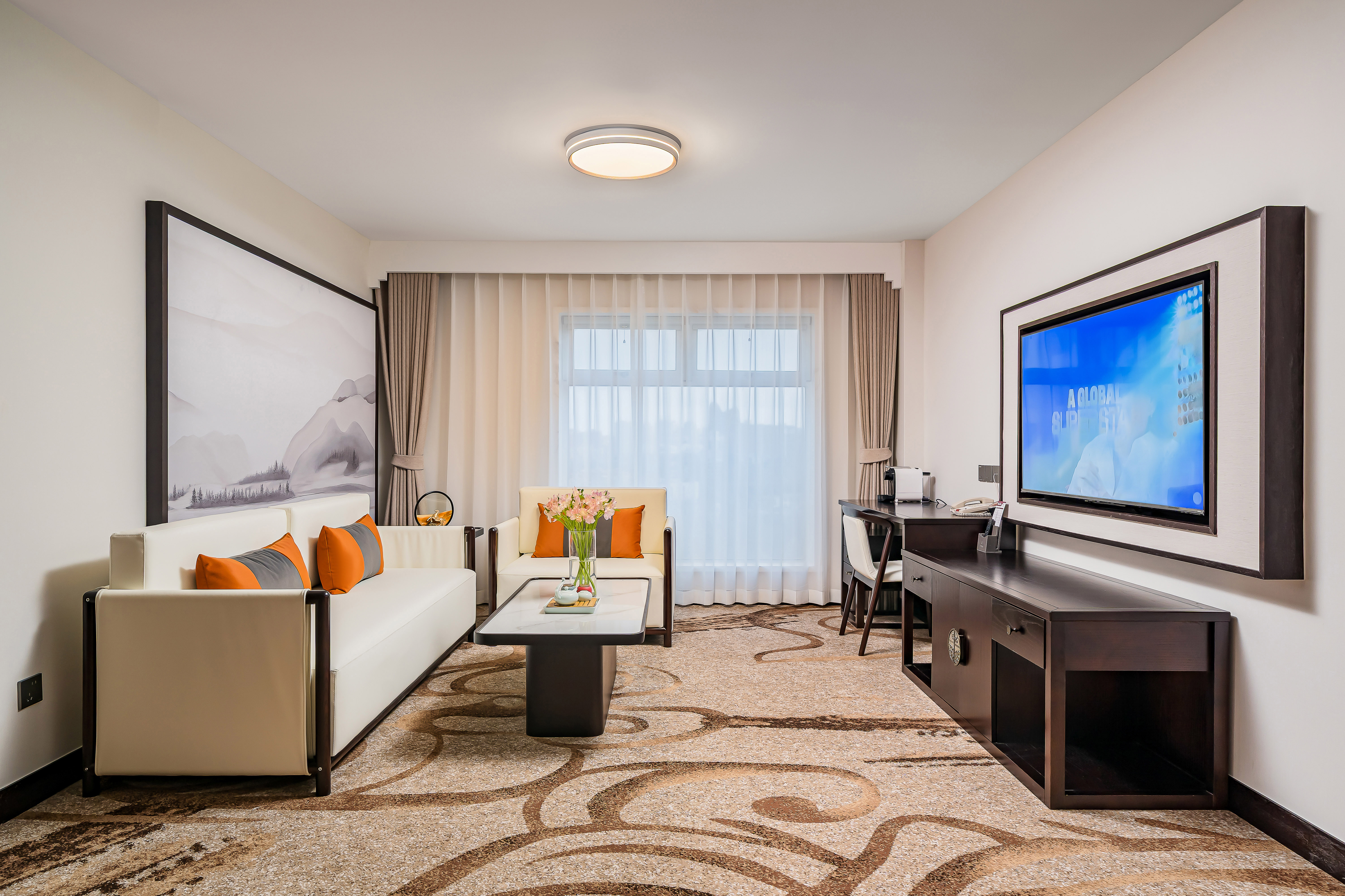 亮馬河岸景觀套房（匠心茶具+舒適沙發區+深睡枕）