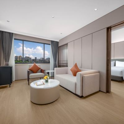 單臥套房大床帶小冰箱 北京禮士智選假日飯店優惠