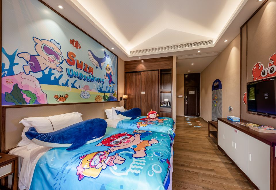 Yuetianxia Hot Spring HotelArea B Zhu Zhu Xia Villa Twin Room