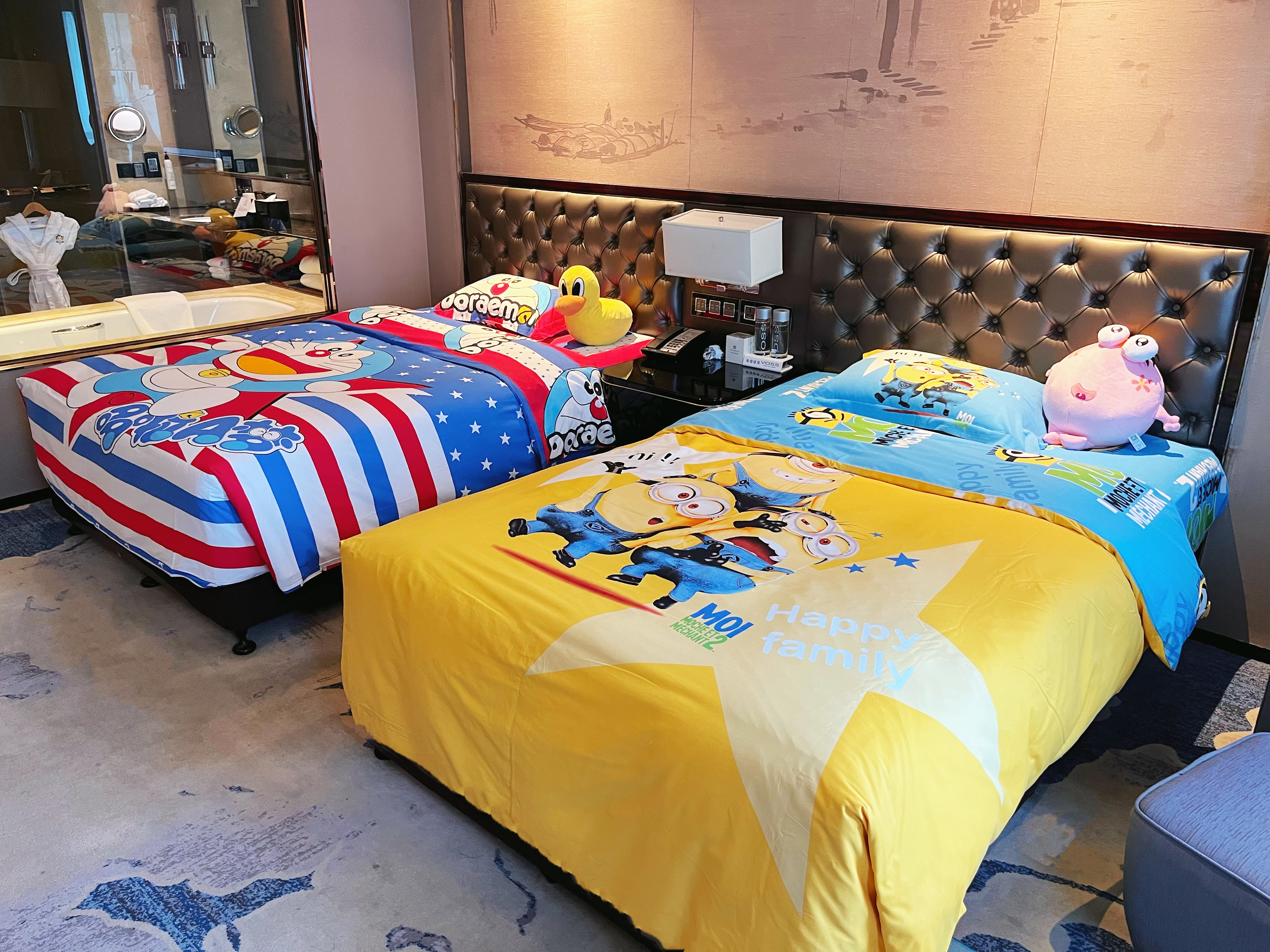 家庭亲子房+卡通床品+小童用品