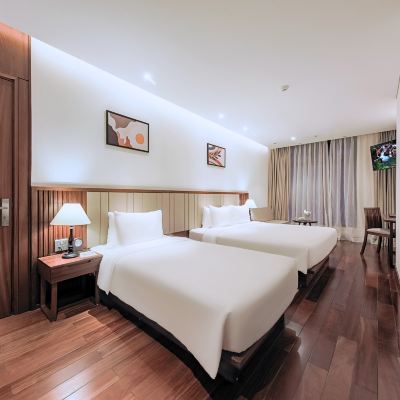 帶窗家庭房（無景觀） 越南芽莊綠色海灘飯店優惠