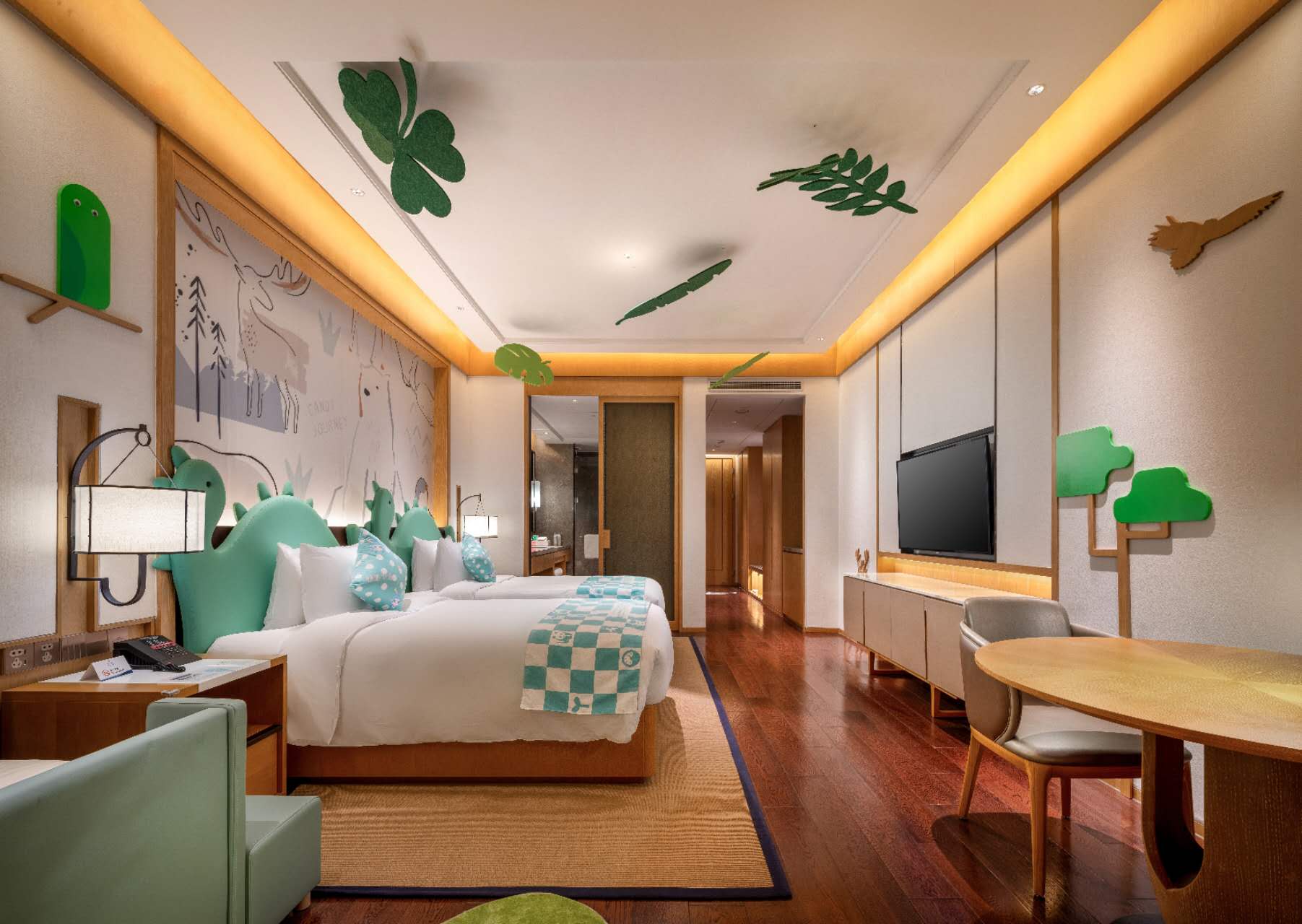 梦游XIAN境主题三床房（森系帐篷丨精灵小床）