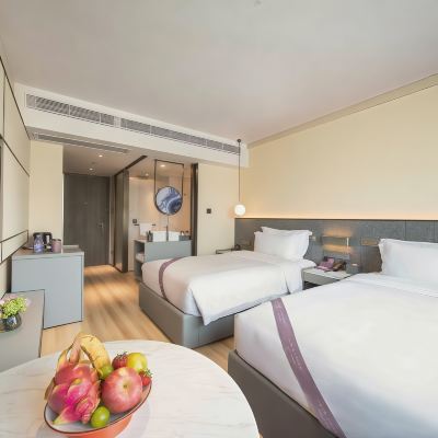 藝心城景雙床房（智能客控+電動離簾+無線充電） 外商·藝龍飯店（廣州珠江新城店）優惠