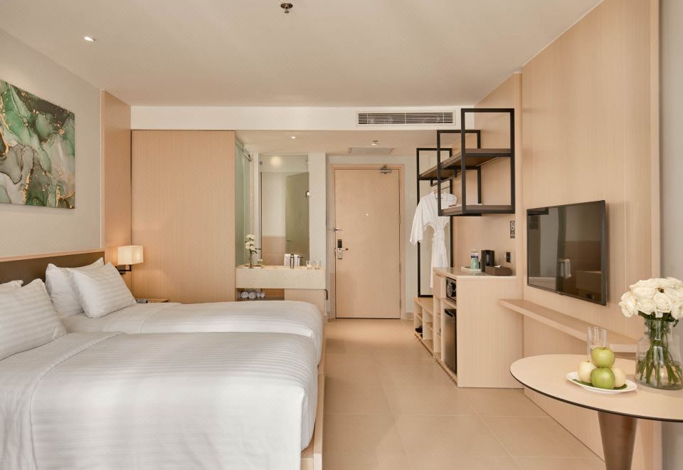 豪華雙床房（帶陽臺，山景）