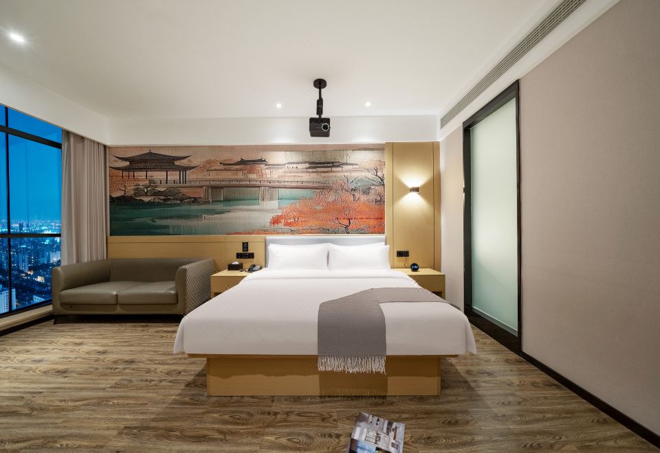 设计师影音大床房（智能客控+巨幕投影+落地大窗）