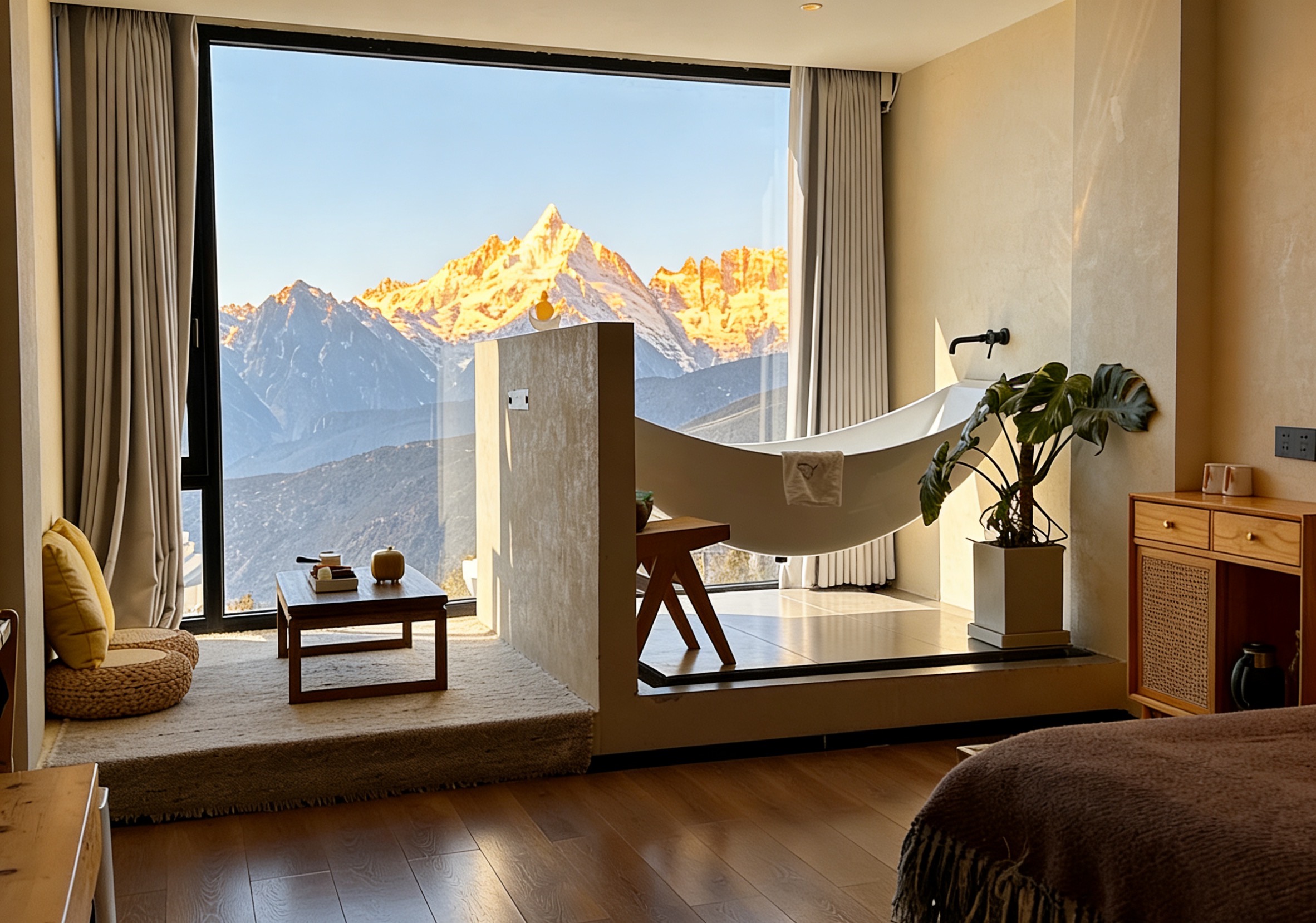 谷雨·观景悬浮浴缸大床房