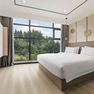 時尚大床房（客控系統） 渠縣煒岸酒店優惠