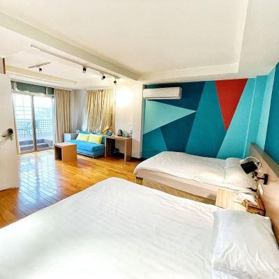 海景豪華四人房 金門微風海戀休閒渡假民宿優惠