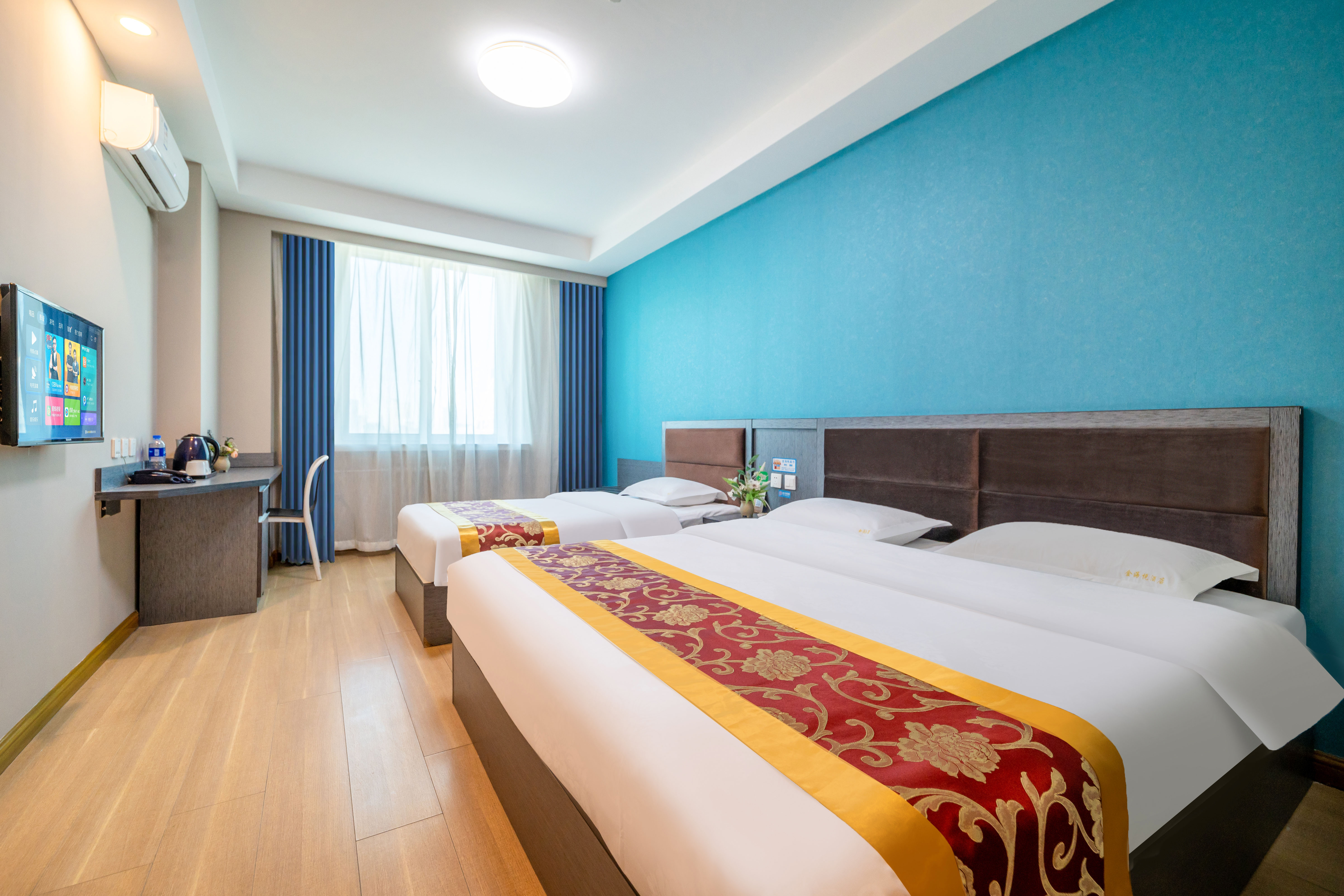 悦享·亲子家庭房|高空山景|零压床品|独立空调