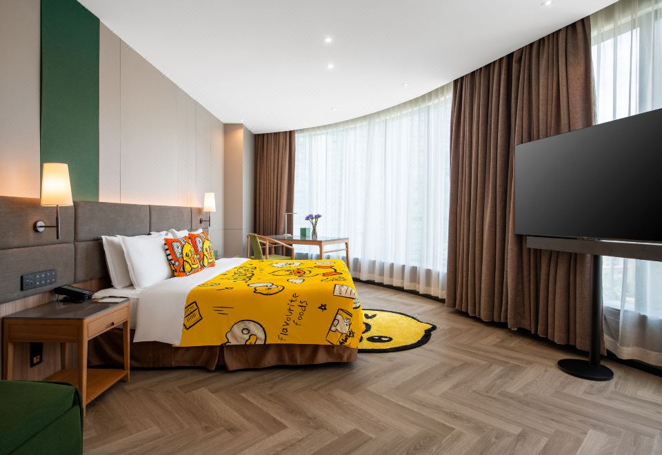 豪华小童主题大床房（超萌玩具+帐篷+270°大视野城景）