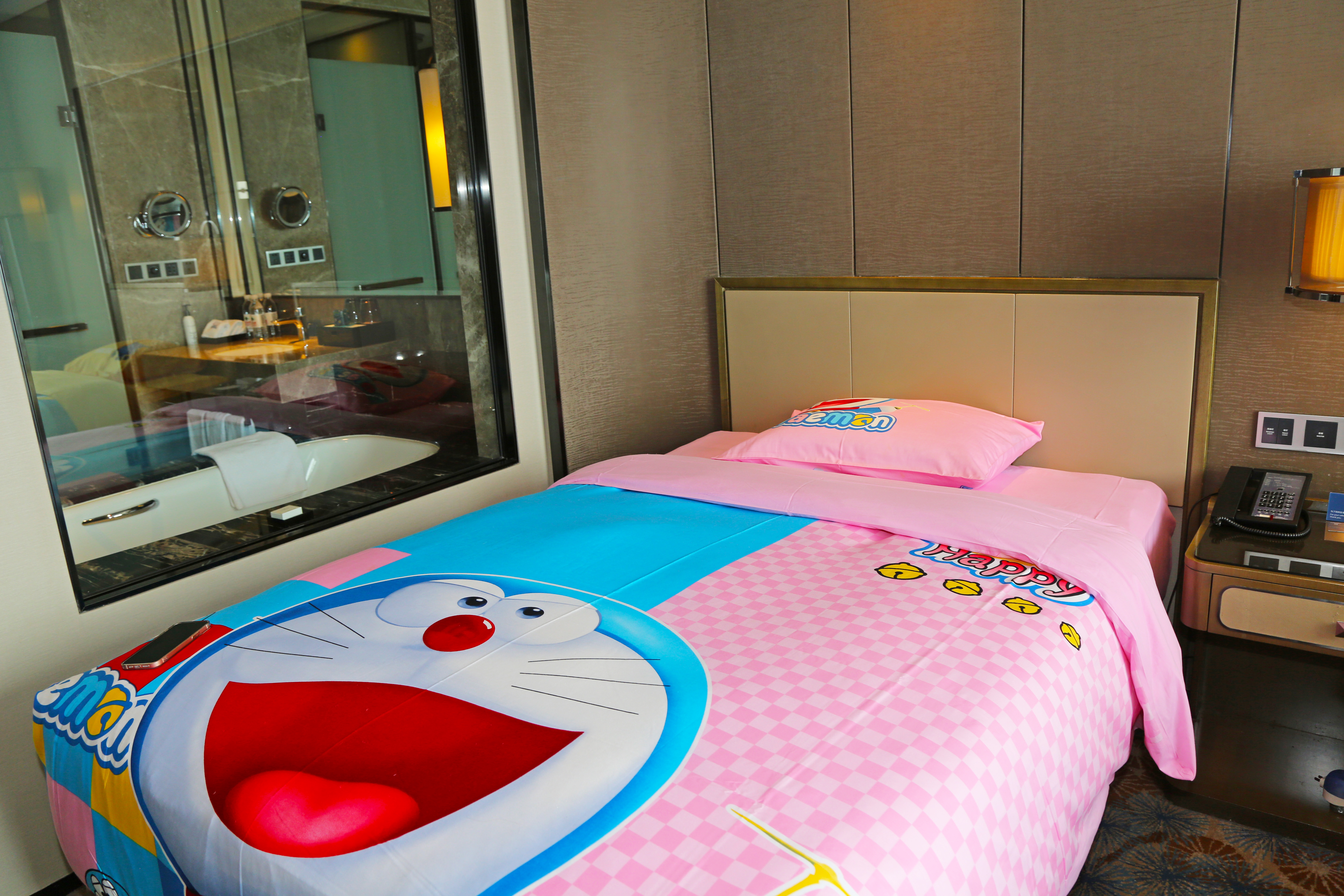 Wanda Realm Tai'an亲子主题双床房（卡通童趣+浴缸+Acca Kappa洗护品）