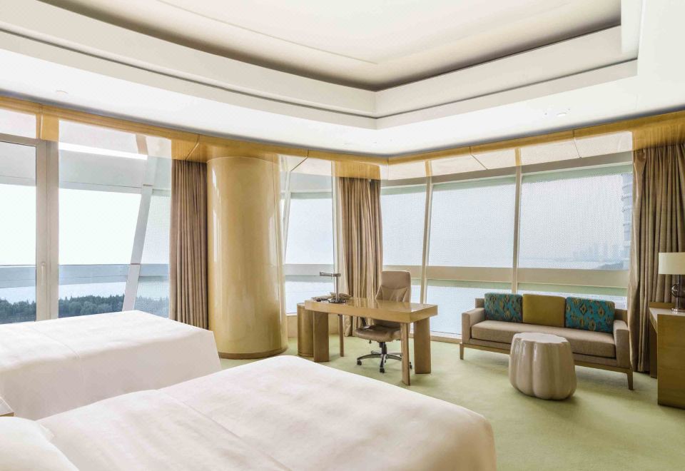 太湖日出·广角超大湖景双床房（180°观湖视角）