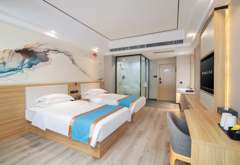 雅致双床房（暖气开放+手机投屏）