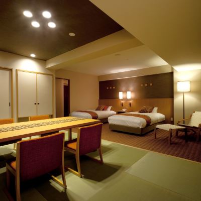 和洋室雙臥室房48㎡ 禁菸 登別湯本飯店優惠