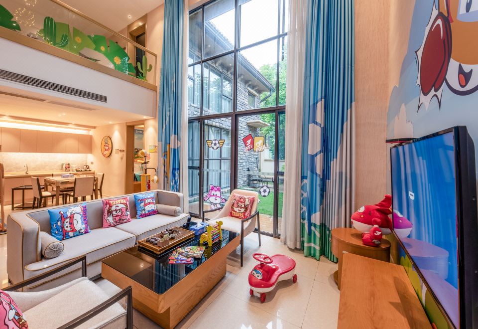 Yuetianxia Hot Spring HotelSuper Wings Starry Sky Duplex Hot Spring Two-Bedroom Villa - Garden Tub