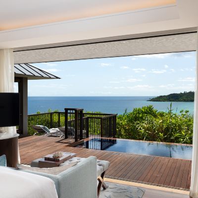 Grand Ocean View Pool Villa Raffles Praslin Seychelles Promo Code
