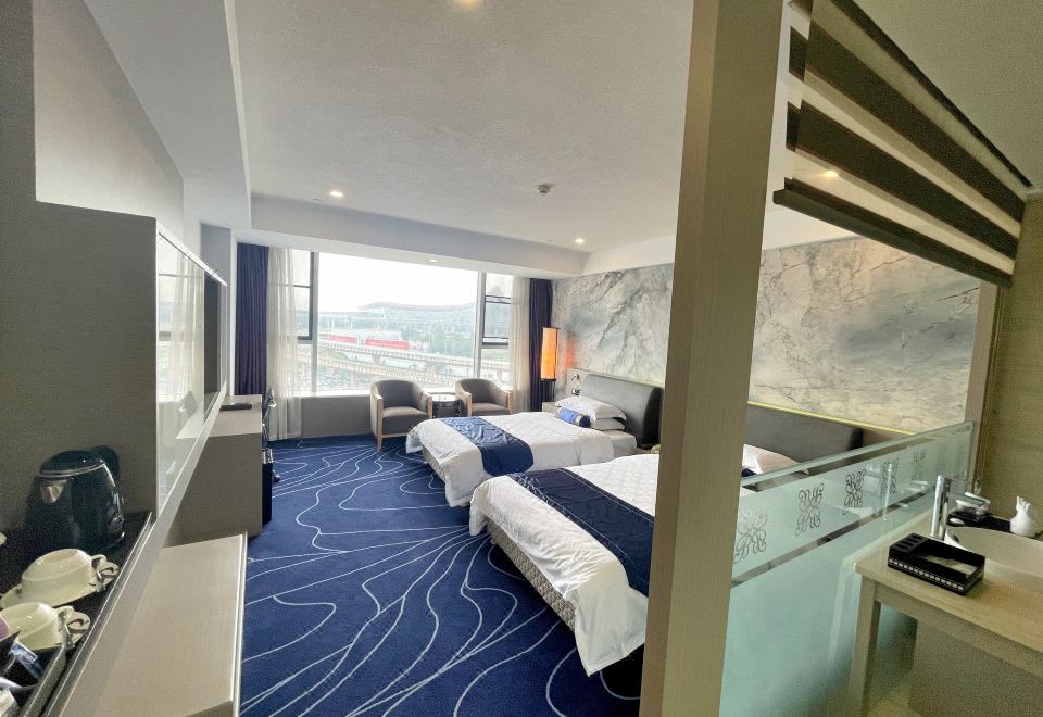 静谧.沉香双床房『客运大楼景观+鹅梨帐中香』