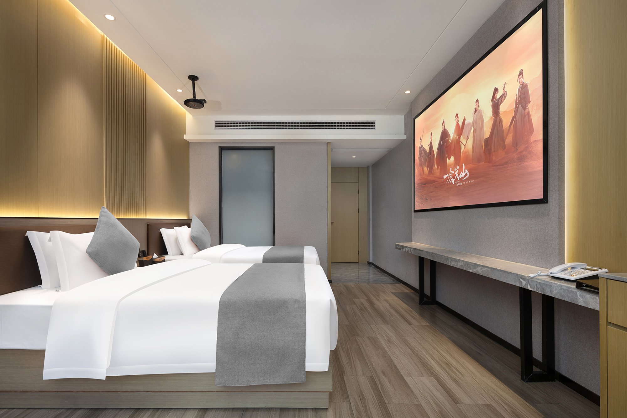 『智雅』影音雙床房（智能馬桶+超大投屏+新風空調）