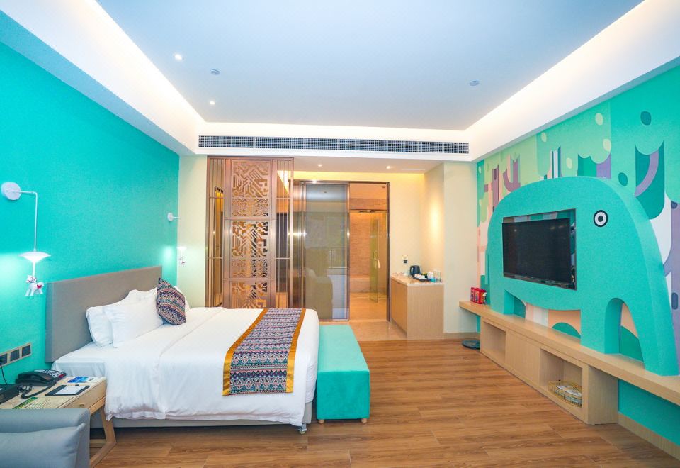 酒店B棟卡通大床房I獨立泡池