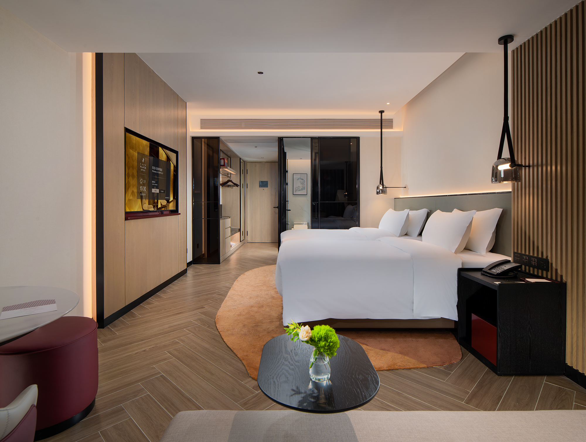 雅痞山景雙床房