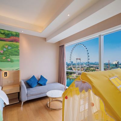 童夢奇緣-親子摩天輪觀景雙床房（高層觀景） 金榆國際公寓（佛山順德華僑城歡樂海岸Plus店）優惠
