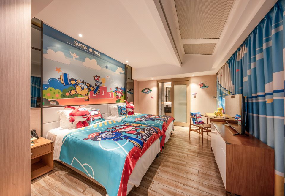 Yuetianxia Hot Spring HotelSuper Wings Starry Sky Duplex Hot Spring Two-Bedroom Villa - Garden Tub