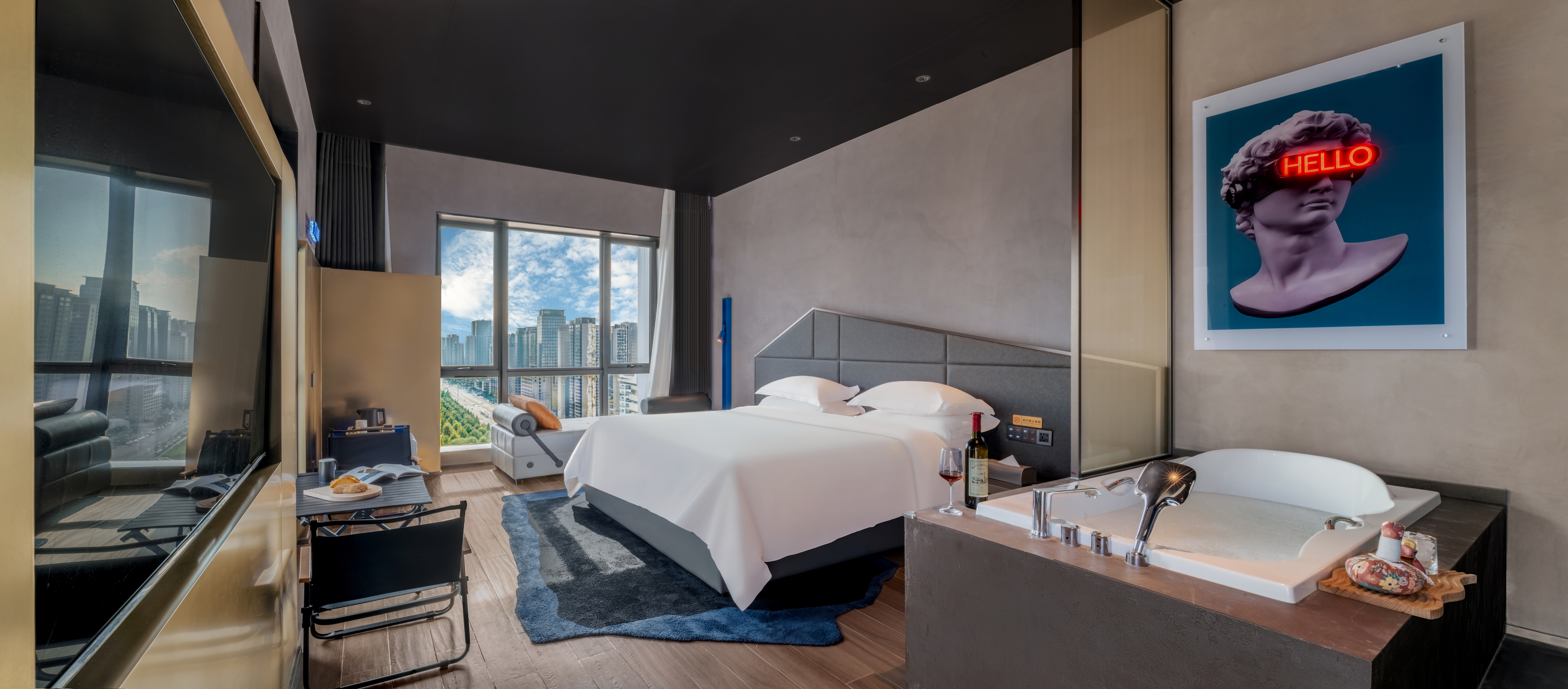 TiAmo复古式套房-浴缸[智能客控+芝华仕头等舱床垫+全套科勒衞浴]