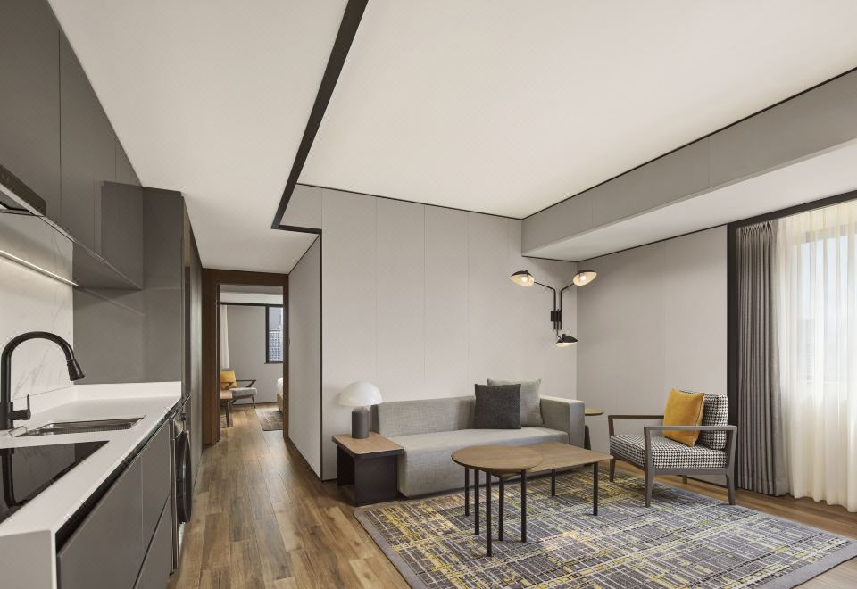 豪華公寓套房+洗烘一體機+廚房